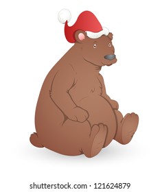 Bear - Christmas Vector Illustration