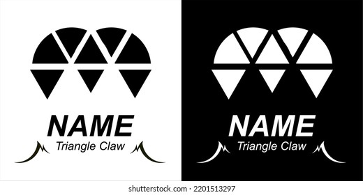 Bear Claw Logo Consists Of Triangles