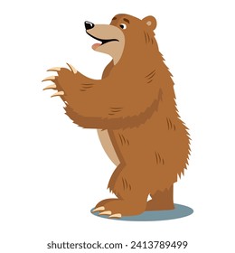 Bear of colorful set. This bear's cartoon design with imagination and design skills unite to create a captivating character. Vector illustration.