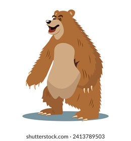 Bear of colorful set. This bear character design illustration and creativity come together to create an attractive artwork. Vector illustration.