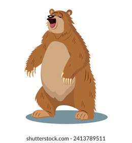 Bear of colorful set. This endearing bear illustration showcase the creativity and artistry behind this delightful character. Vector illustration.