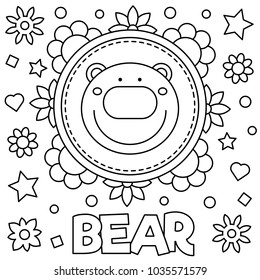 cat coloring page in pdf little bear