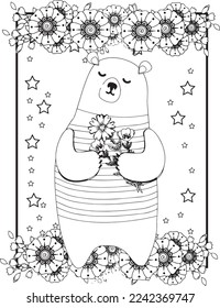 Bear Coloring pages For Kids