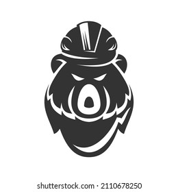Bärenbauer-Symbol Illustration Markenidentität