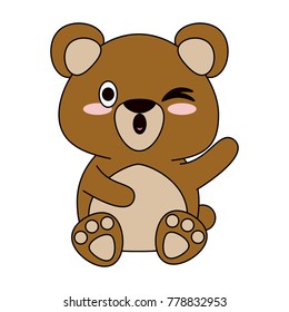Bear cute cartoon
