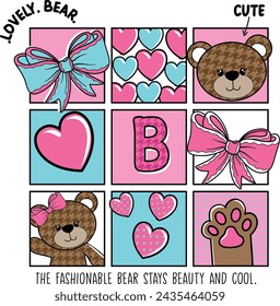 bear cute love beauty girl