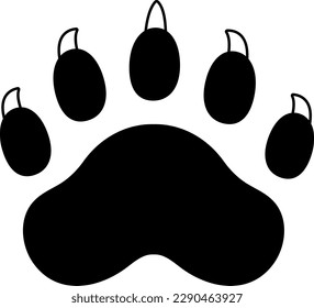 Bear Danger Zone Sign Element Semi-Solid Transparent