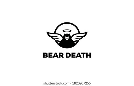 Bear Death Vector Logo Design Inspirations