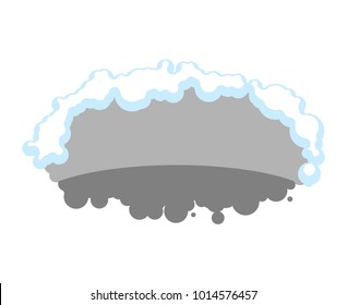 Bear den empty isolated. Grizzly burrow. Vector illustration