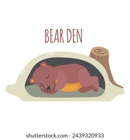 Bear den Icon isolierte Vektorgrafik