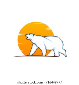 bear design logo icon , vector illustration