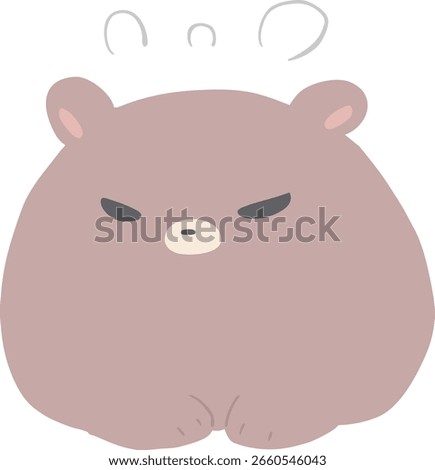 A bear desperately apologizes without a main line.