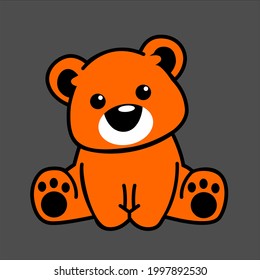 BEAR DOLL FUNNY CUTE VECTOR DESIGN