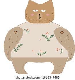 bear doll in a t-shirt, russian puppet