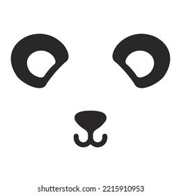 Icono del oso sobre un fondo blanco. Ilustración del vector