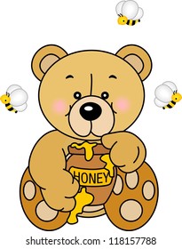 Bear eats Honey