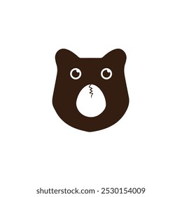 bear egg logo design illustration