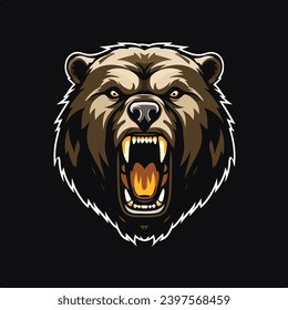Bear Esports mascot logo design 