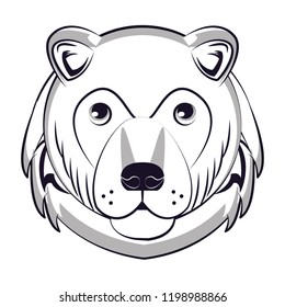 Bear face cool sketch