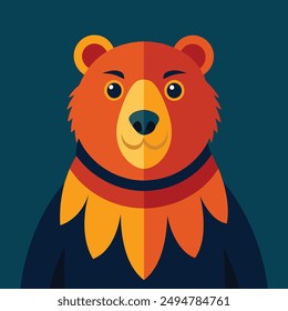 bear face iamge vector art illastreton