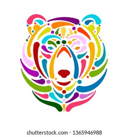 Bear face, sketch for your design
