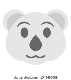 
A bear face smiley expressing being cute 
