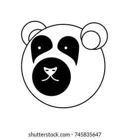 bear face vector illustration