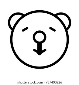 bear flat icon