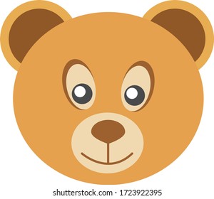 Bear in flat style. Vector Illustration