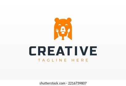 Bear Food Restaurant Logo Design