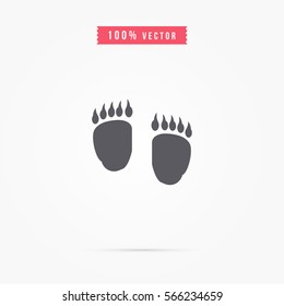 bear footprint icon