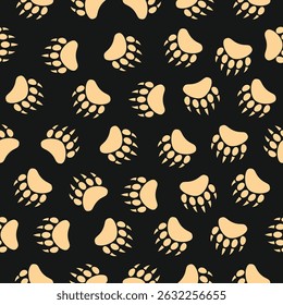 Bear footprint Luxury trendy useful design handsome abstract vector illustration artwork.eps