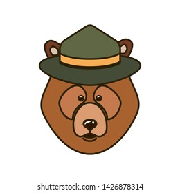 Bear forest animal of canada design