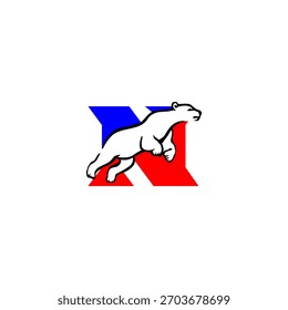 Logotipo de la letra de la forma del oso para el emblema del bosque, monograma salvaje, símbolo fuerte, mascota gráfica, tipografía atrevida, inicial creativa, marca moderna, marca de la silueta, diseño abstracto