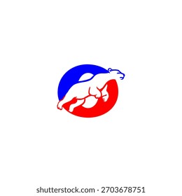Logotipo de la letra de la forma del oso para el emblema del bosque, monograma salvaje, símbolo fuerte, mascota gráfica, tipografía atrevida, inicial creativa, marca moderna, marca de la silueta, diseño abstracto