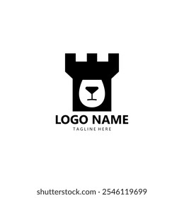 vetor de design do logotipo do bear fort