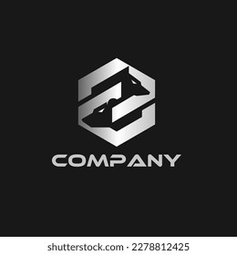 Bear And Fox Hexa Logo. Fox Housing Logo. Silver Fox. Bear Housing.