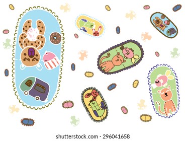 Bear freehand Vector
