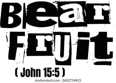 Bear Fruit Elegant Bible Verse Typography Template