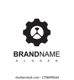 Inspiración en el diseño del logotipo del engranaje