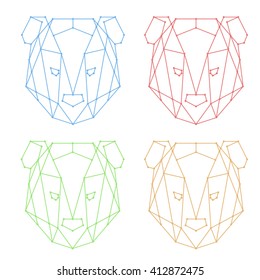 Bear geometry logo