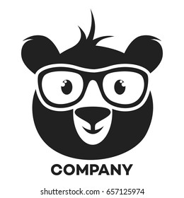 Bear With Glasses Logo