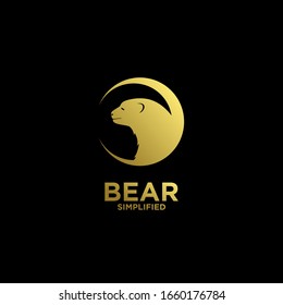 diseño vectorial del logotipo dorado