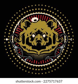 Bear Golden designed to look elegant Has a modern strong style.
