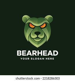 Bear Gradient Colorful Logo Illustration