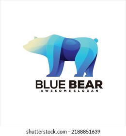 Bear Gradient logo illustration vector design