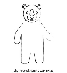 bear grizzly isolated icon