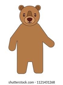 bear grizzly isolated icon