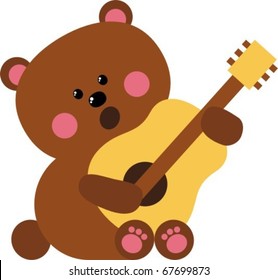 bear with a guitar