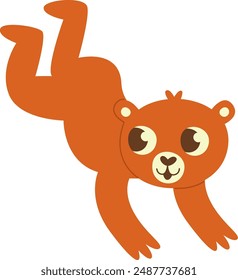 Ilustración vectorial dibujada a mano de oso